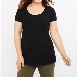 Textured Peplum Maternity Top